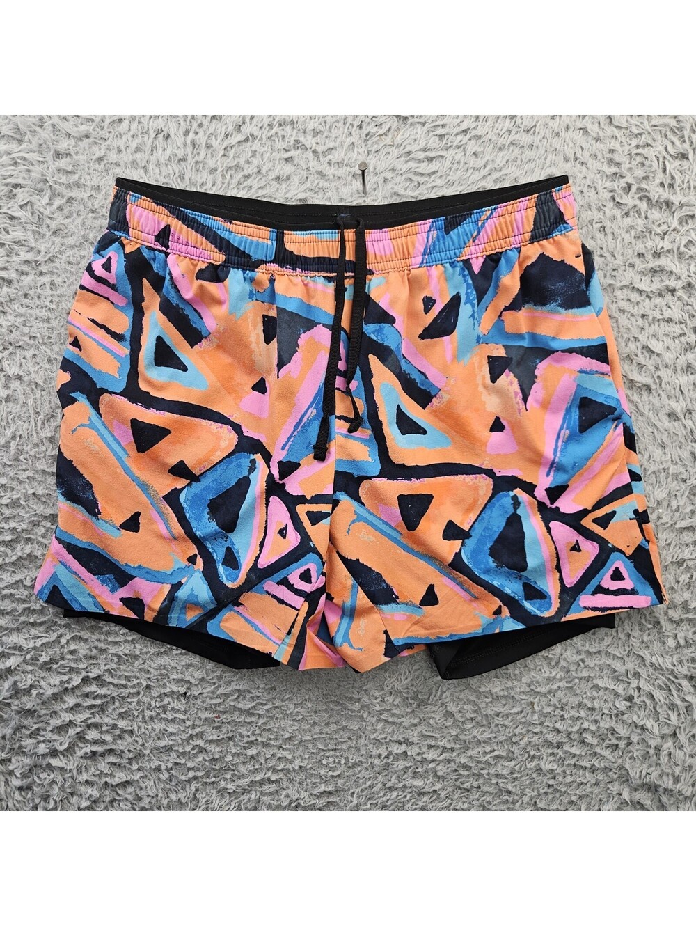 Chubbies Shorts Men Medium Lined Tech Jogging Workout Art Print (fits 30-32x5.5)